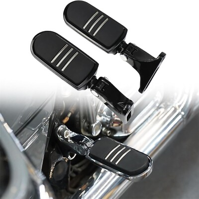 #ad Mini Rear Footpeg amp; Bracket Passenger Black For Harley Electra Glide Model 07 23 $59.99