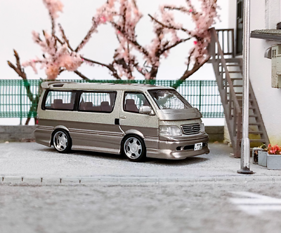 #ad GB Tarmac 1:64 JDM Hiace Wagon Custom Mini Van Sports Model Diecast Collect Car $37.99