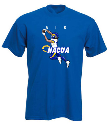 #ad Puka Nacua Rams AIR Long Short Sleeve T Shirt $21.99