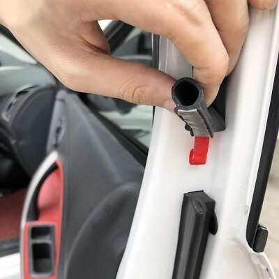#ad D Shape Car Door Rubber Weather Stripping Self Adhesive Soundproof Seal w Gasket $9.99
