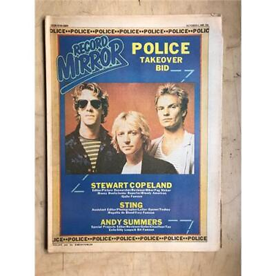 #ad POLICE RECORD MIRROR MAGAZINE OCT 4 1980 POLICE COVER more inside michael GBP 11.00