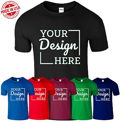 #ad Personalized Your Image Photo And Text Here Men#x27;s Short Sleeve T Shirt New Gift $18.49