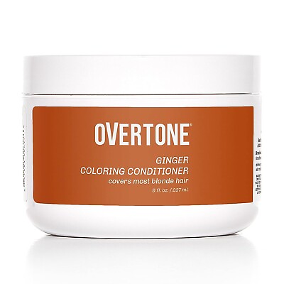 #ad #ad oVertone Haircare Ginger Coloring Conditioner with Shea Butter amp; Coconut Oil 8oz $20.00