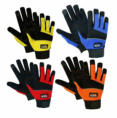 #ad Mechanics Work Gloves Washable Safety Hand Protection Heavy Gardening Duty $10.99