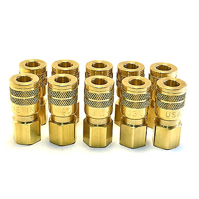 #ad 10 FOSTER QUICK CONNECT 3 8quot; FEMALE NPT AIR HOSE COUPLER M STYLE $94.63