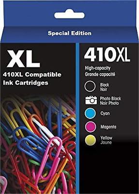 #ad 5 PK 410XL Ink Cartridges For Epson XP 830 XP 630 XP 7100 XP 635 XP 640 Printer $24.99