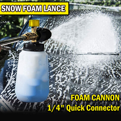 #ad #ad Car Cleaning Wash Pressure Washer Snow Foam Lance Cannon Sprayer Gun Soap Bottle $12.99