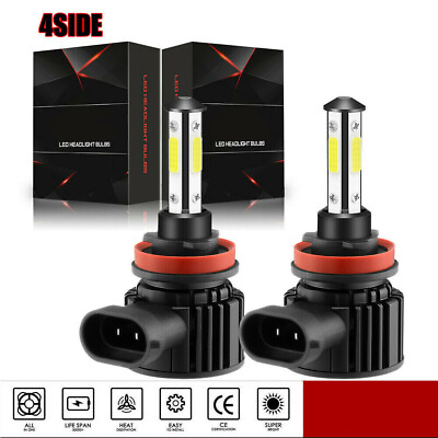 #ad 2X H7 H8 H9 H11 9005 9006 Car LED Headlight Lamps High Brightn 6000K Repcement $13.16