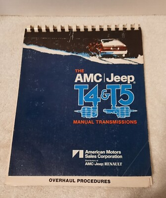 #ad AMC Jeep T4 amp; T5 Manual Transmissions Overhaul Training Bench Chart Book $32.99
