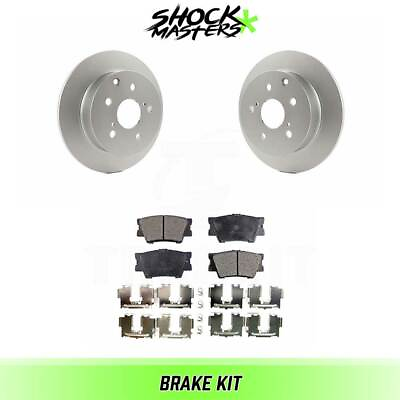 #ad Rear Ceramic Brake Pad amp; Coated Rotor Kit for 2009 2013 Toyota Matrix $86.52