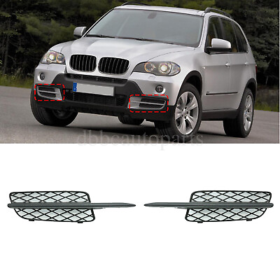 #ad Front Bumper Lower Grille Cover for 2008 2010 BMW X5 E70 Set black $25.99