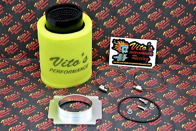 #ad Vito#x27;s PRO FLOW airbox adapter 2 stage FOAM style air filter Yamaha Banshee $49.99