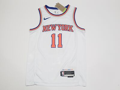 #ad Jalen Brunson #11 New York Knicks Association Edition Swingman White Jersey $64.99