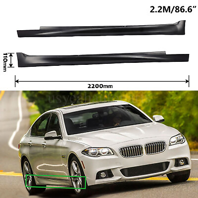 #ad For BMW 5Series F10 11 16 Side Skirts Body Kit Rocker Panel Molding Trim M5 Look $128.99