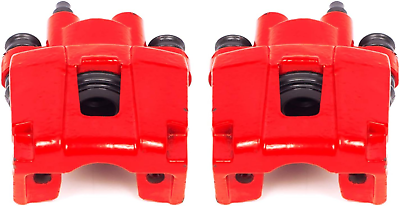 #ad Rear S4754 Pair of High Temp Red Powder Coated Calipers $172.99