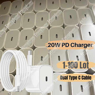 #ad 20W Upgrade Fast Charger Type C Cable For iPhone 15Plus iPad Pro Air Samsung Lot $328.78