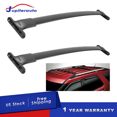 #ad Pair Top Roof Rack Cross Bar Rail For 15 17 Ford Explorer Luggage Cargo Aluminum $49.89