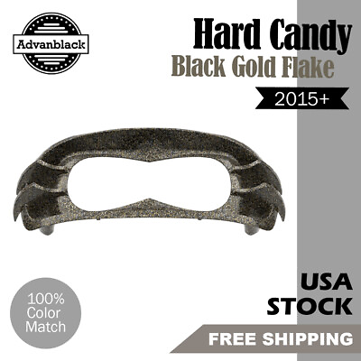 #ad Hard Candy Black Gold Flake Headlight Bezel Fits for 15 Harley Road Glide FLTRU $349.00