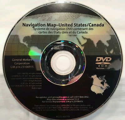 #ad 07 08 09 10 2011 CADILLAC ESCALADE ESV EXT NAVIGATION NAV MAP DISC CD DVD 11.3 $124.25