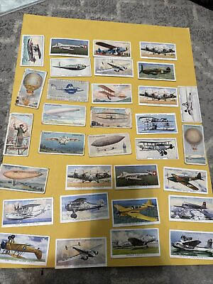 #ad 10 x Aviation plane aircraft Cigarette tobacco Cards Random Lot 1920’s 30’s $6.00