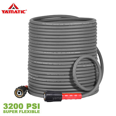 #ad YAMATIC High Pressure Washer Hose 25 50 100 FT 1 4quot; Super Flexible Hose M22 14mm $30.02
