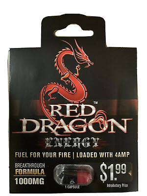 #ad Red Dragon Energy Pills 144 Packs for Action Dated 5 18 Works Rapid Ultra Energy $55.99