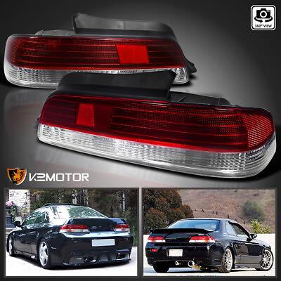#ad Red Clear Fits 1997 2001 Honda Prelude Tail Lights Brake Lamps LeftRight 97 01 $93.38
