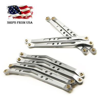 #ad 8PCS Alloy Lower amp; Upper Suspension Link Rod Linkage For 1 10 RC Axial Wraith US $29.08
