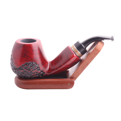 #ad The New Red Wood Durable Removable Filter Smoking Tobacco Pipe Cigarette Pipes $15.82