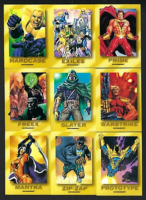 #ad 1993 Skybox Ultraverse Complete Rookie Set 9 Cards #R1 R9 $8.99
