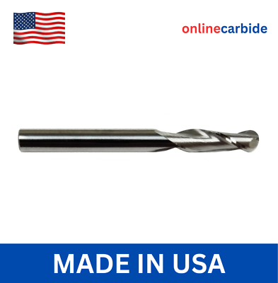 #ad 1quot; 2 FLUTE BALL NOSE CARBIDE END MILL $134.95