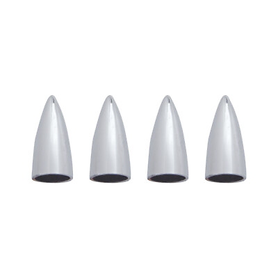 #ad United Pacific 70061 Chrome Bullet Head Valve Caps Pack of 4 $12.95