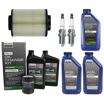 #ad Polaris Oil Fluid Change Kit Air Filter Spark Plug 11 14 Ranger 800 Crew $159.93