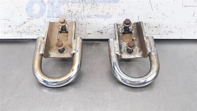 #ad 13 FORD F150 FRONT BUMPER TOW HOOK SET PAIR CHROME $36.00