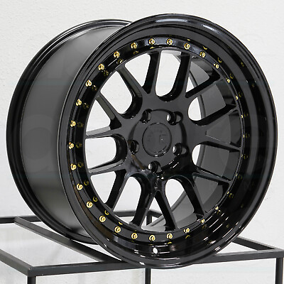 #ad Aodhan DS06 DS6 18x9.5 5x114.3 15 Gloss Black Wheel 18quot; inch Alloy Rim 73.1 $224.75