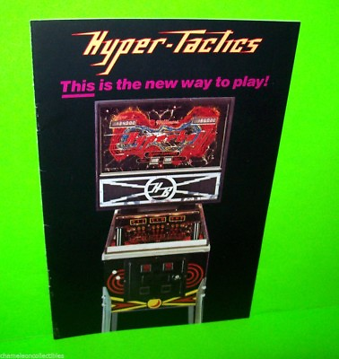 #ad Hyperball Hyper Tactics Original 1981 Pinball Machine Booklet Flyer $22.10