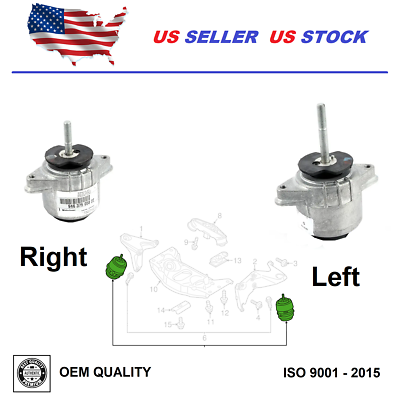#ad Engine Mount Front Right And Left Pair for Porsche Panamera 3.0 3.6 2014 2016 $74.90