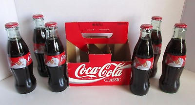 #ad Coca Cola 6 Pack Holiday Christmas Bottle Carrier 2014 8 oz Sealed No Refill $21.99