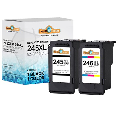 #ad Ink Cartridge For Canon PG 245XL CL 246XL PIXMA MG3020 MG2522 TR4522 MX492 MX490 $15.95