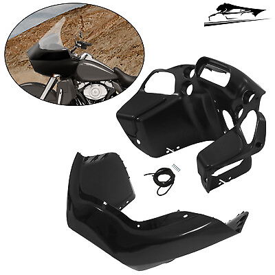 #ad Batwing Inner Outer Fairing Black For Harley Davidson Road Glide 1998 2013 $157.00