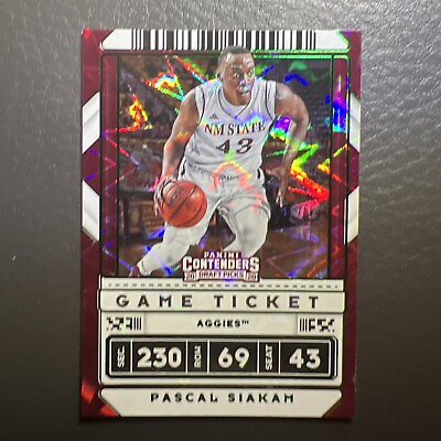 #ad 2020 Contenders DP Variation Game Ticket Green Explosion #17 Pascal Siakam $2.99