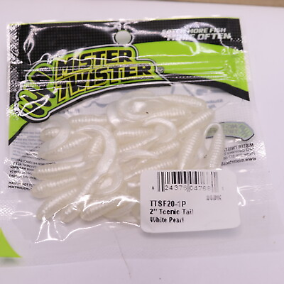 #ad 20 Pk Mister Twister Curly Tail Grub Fishing Equipment White Pearl 2quot; $4.26