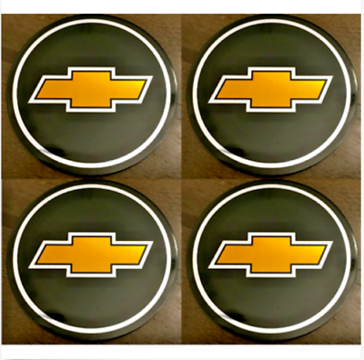 #ad 4pcs CHEVY Emblem Badge RALLY WHEEL CENTER HUB CAPS#x27; LOGO STICKERS $16.99
