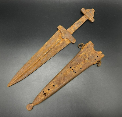 #ad #ad Iron dagger in sheath 8th century AD $1250.00