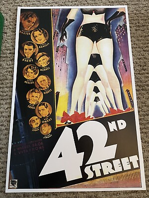 #ad 42nd Street Warner Baxter George Brent Poster 11 x 17 137 $9.99
