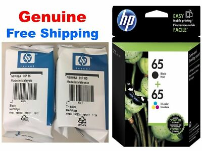 #ad HP 65 Genuine Black amp; Color ink HP65 Combo Ink Cartridges New $28.99