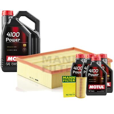 #ad Motul OEM Engine Oil Change Kit 15W50 9 Liter POWER 4100 $120.95