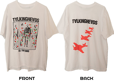 #ad Talking Heads David Byrne 1980 US Tour Punk New Wave Single Stitch Shirt 2 Side $10.99
