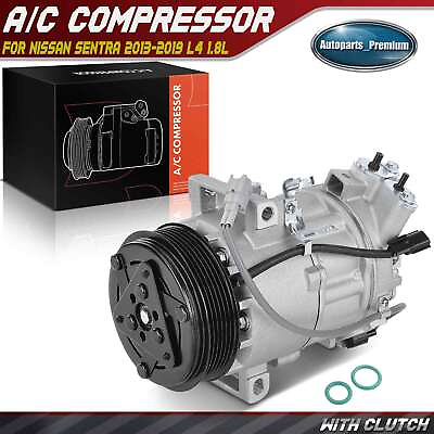 #ad AC Compressor with Clutch for Nissan Sentra 2013 2019 L4 1.6L 1.8L 926003SH0A $121.99