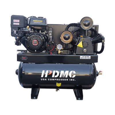 #ad Quality 13HP 180PSI 420CC Gas Engine Air Compressor w Electric Start 30Gal Tank $2149.00